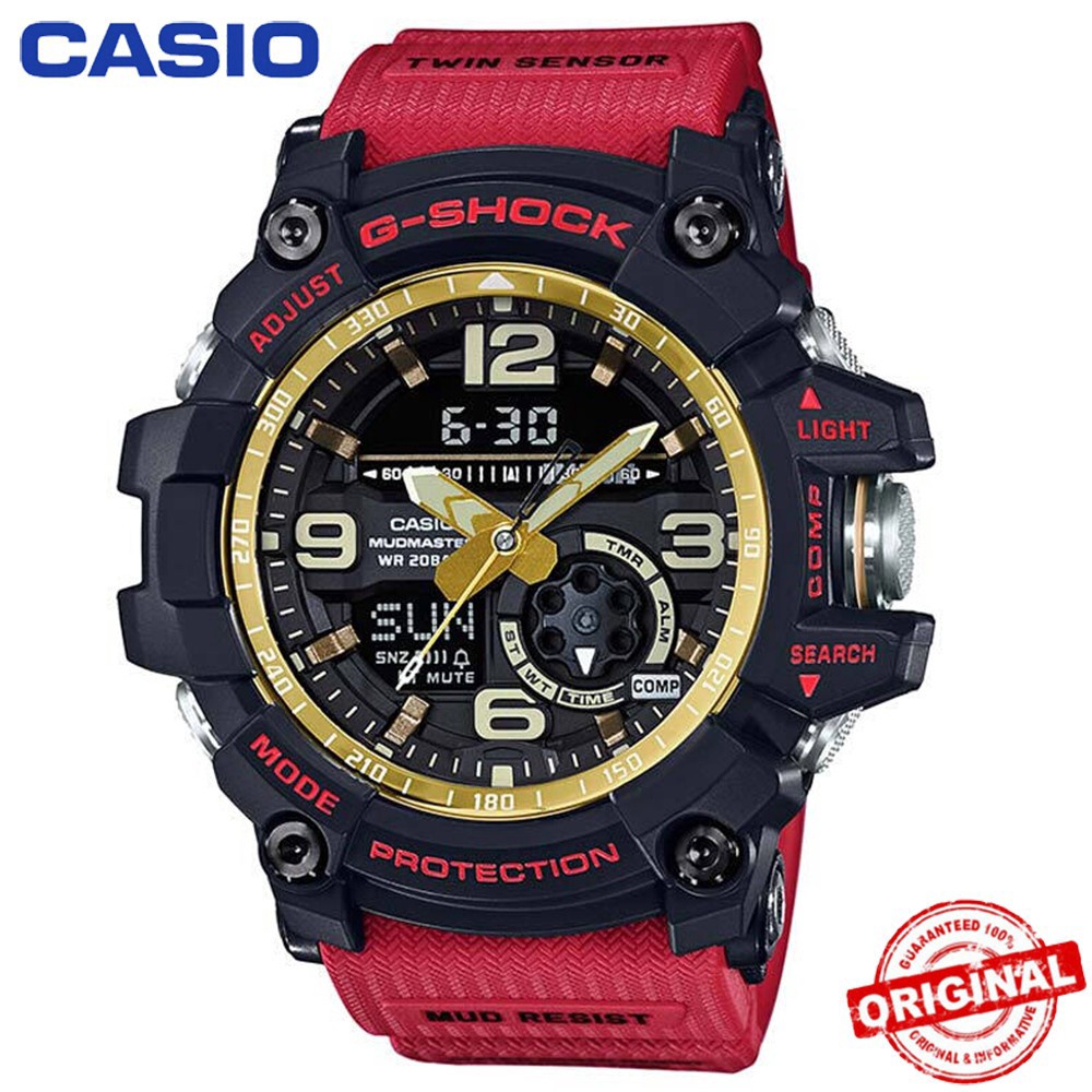นาฬิกาข้อมือ Casio G-SHOCK GG-1000 MUDMASTER สีแดง สําหรับผู้ชาย