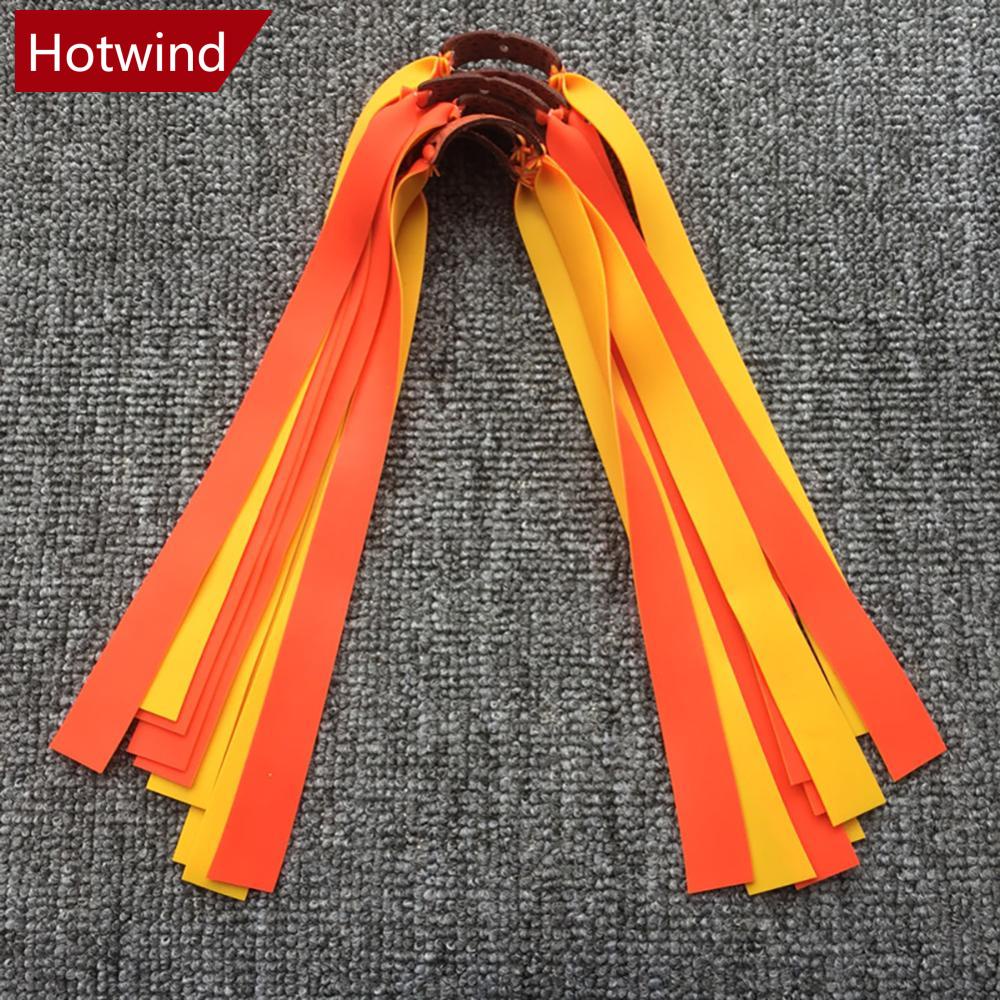 Hotwind 5 ชิ ้ น Latex หนา Slingshot การล ่ าสัตว ์ ที ่ มีประสิทธิภาพแบนยาง Band 1.0-1.2 มม.ความยืดหยุ ่ นสูงกลางแจ ้ ง Catapult อุปกรณ ์ ยิง I6Y9