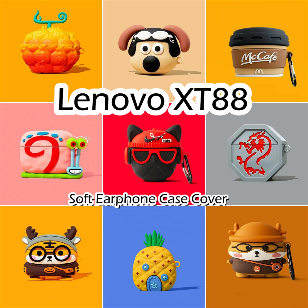 【ส่วนลด】เคสหูฟัง ซิลิโคนนิ่ม ลายการ์ตูน สําหรับ Lenovo XT88