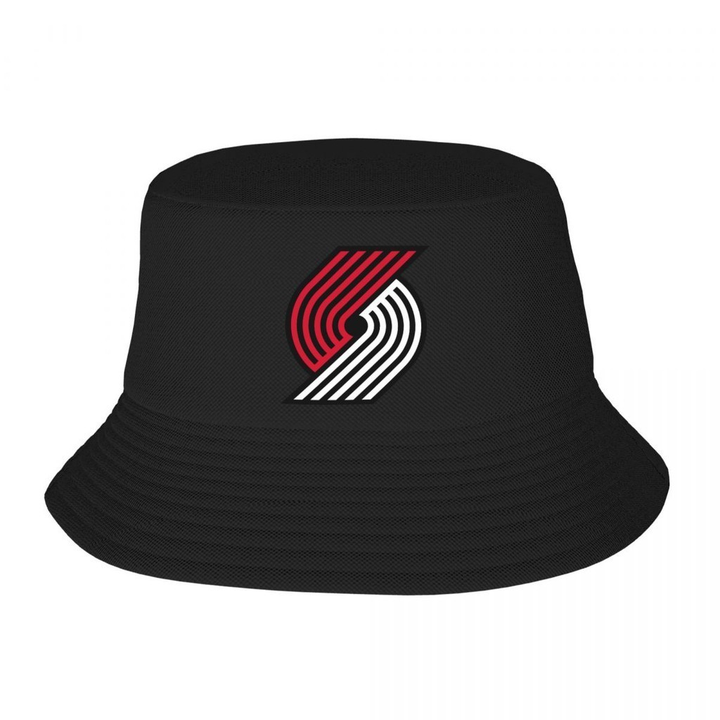 หมวกบักเก็ต ผ้าฝ้าย พิมพ์ลาย NBA Portland Trail น้ําหนักเบา สไตล์ชาวประมง สําหรับเดินทาง