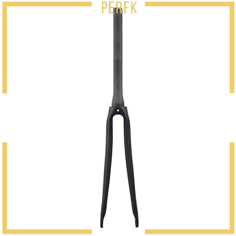 [Perfk] Road Bike Full Fibr Forks Fix Gear Front Fork ไม่มีเกลียว 28.6mm/1-1/8inch