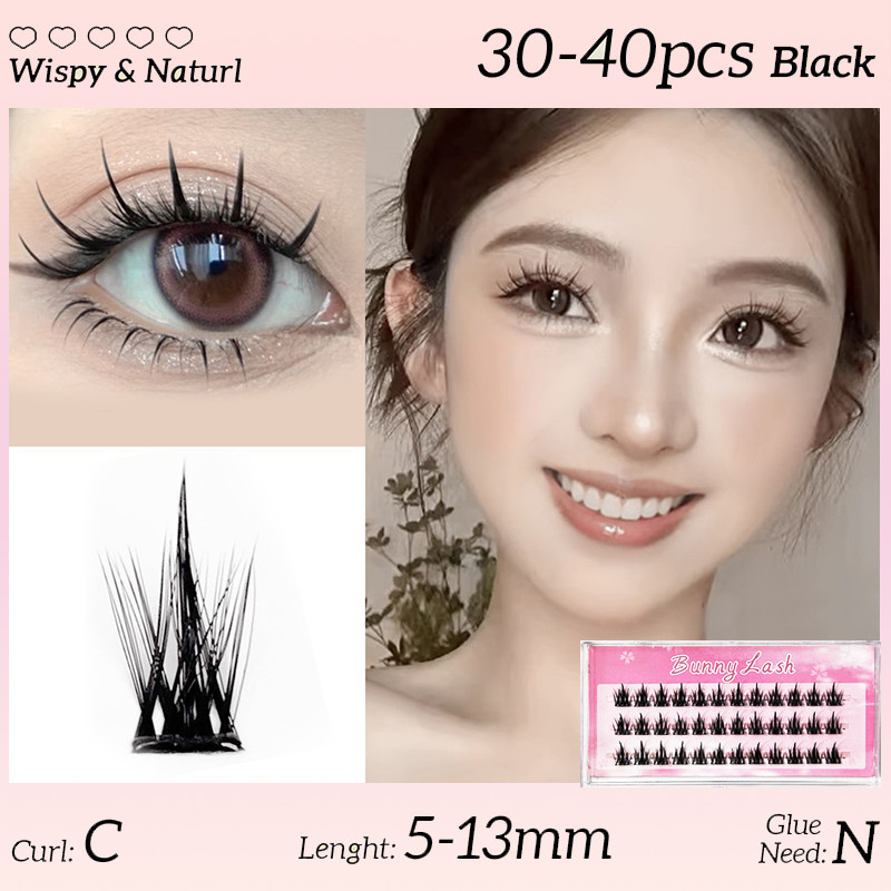 Eyelashes นุ่มคุณภาพสูงนํากลับมาใช้ใหม่ Self-Adhesive สไตล์ ไม่มีกาวขนตาปลอมแบบมีกาวในตัวหนา