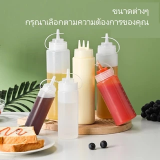 ขวดบีบซอส/ซอสสลัดมะเขือเทศ กระปุกบีบปากแหลมพลาสติก/ขวดซอสปรุงรสในครัวเรือน
