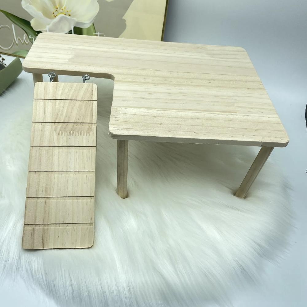 ยูเพย บันไดไม้ ,ติดตั้งง่ายหนูแฮมสเตอร์กระโดดคณะกรรมการ,บันได ทําเอง อุปกรณ์กรงของเล่นสนามเด็กเล่นที่ทนทานสําหรับสัตว์เลี้ยงขนาดเ - รูปที่ 2