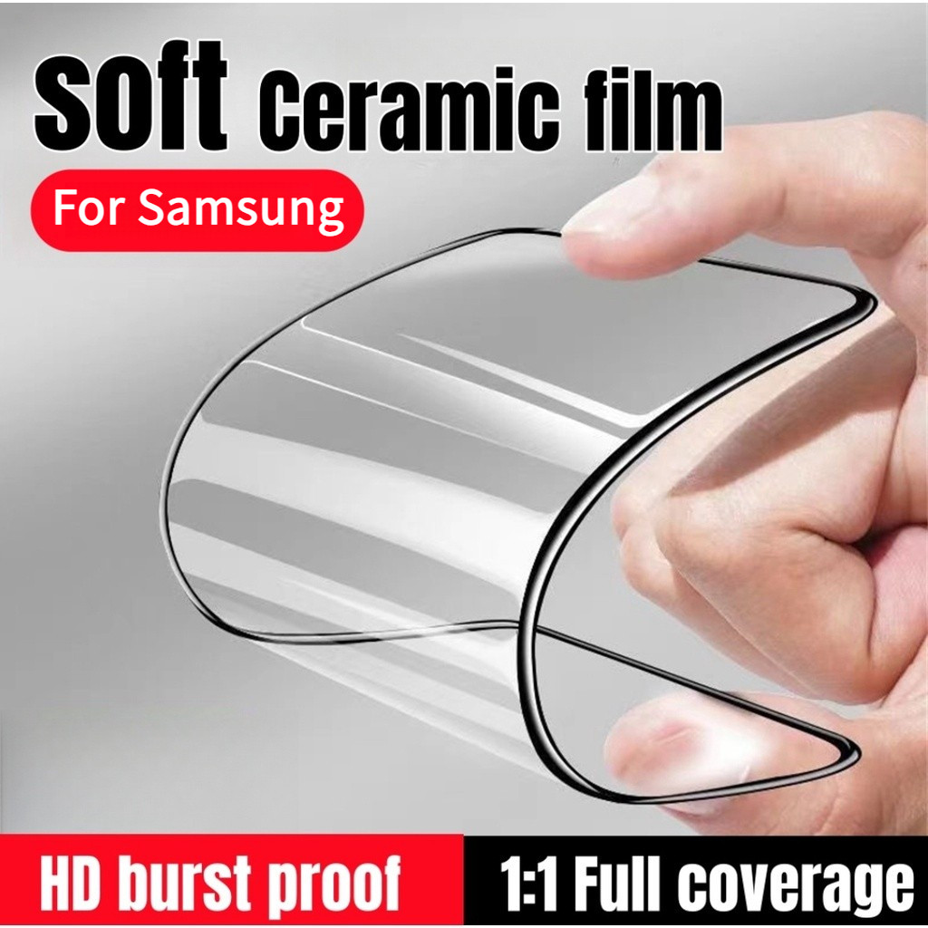[Never Broken] กระจกนิรภัยแบบเต็มหน้าจอสําหรับ Samsung Galaxy A73 A72 A71 A55 A54 A53 A52 A51 A50 A4