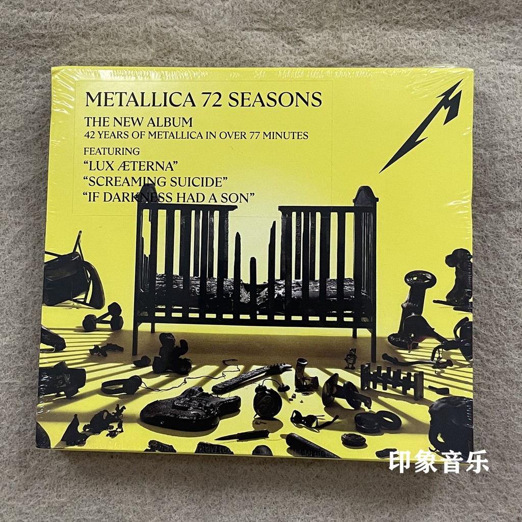 ใหม่เอี่ยมที่ยังไม่ได้เปิด Metallica 72 Seasons CD 2023 อัลบั้มใหม่ JCP2