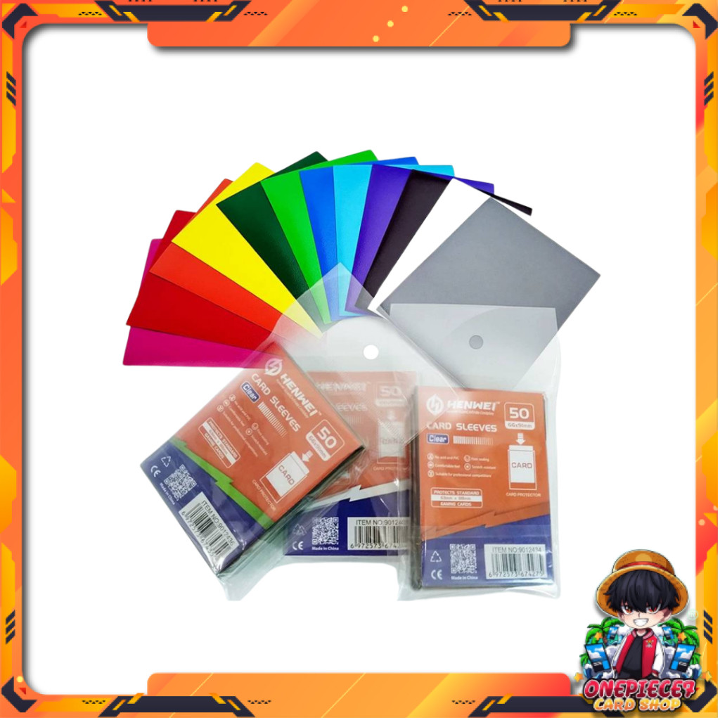 [พร้อมส่ง!] ซองคลุมการ์ด ซองSleeve Henwei ขนาด Minisize รุ่นแพ็คเดี่ยว 50 ใบ