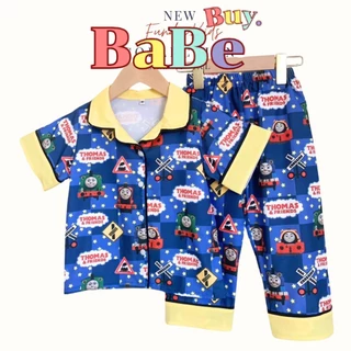 Babe Buy ชุดนอนเด็ก ผ้าไหมอิตาลีเกรดทอลื่นใส่สบาย ชุดนอนเด็กชายหญิง