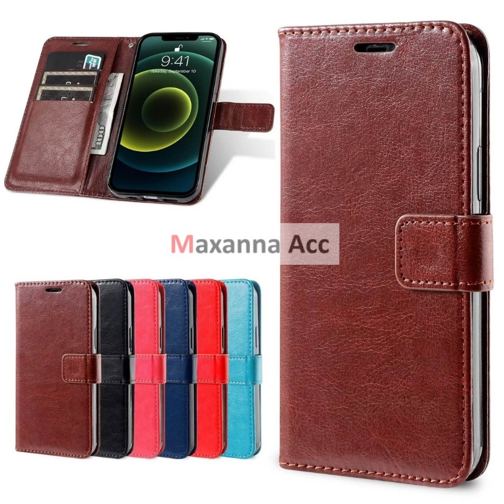 [MAXNA] [ XIAOMI REDMI 13 (4G) / 13C / 14C / POCO C65 / POCO C75 ] VISEAN เคสหนังแท้ FLIP STAND COVE