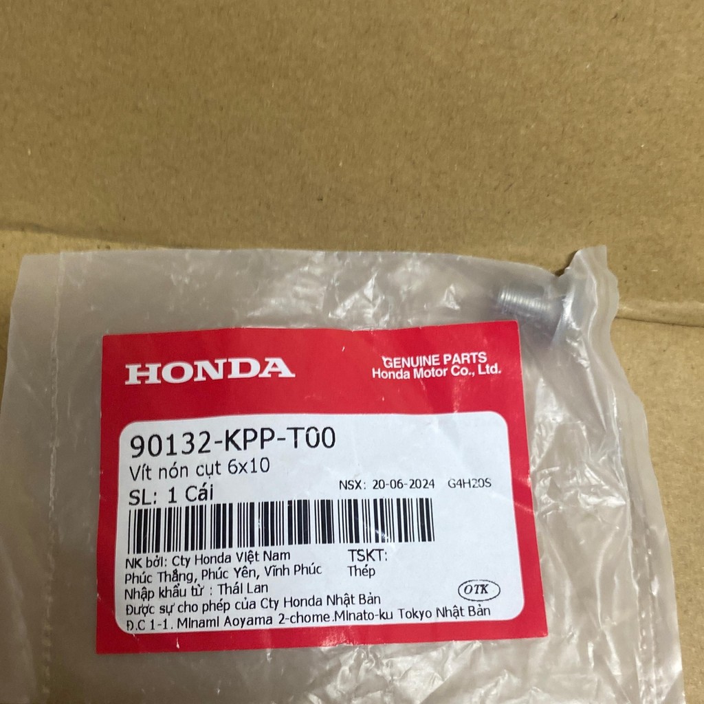 สกรู 6x10 ของแท้สําหรับ Winner V1 V2 v3 แฟริ่งรถ 90132KPPT00