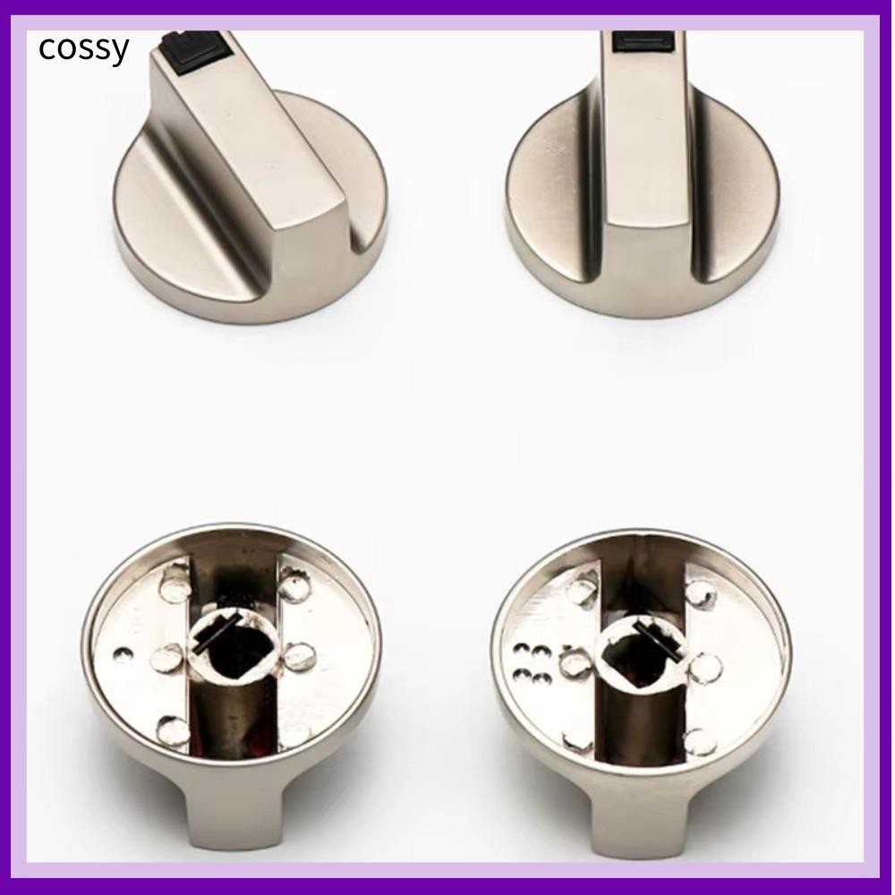 Cossy 2pcs สวิตช์โรตารี่, 6/8 มม.รอบแก๊ส Cooktop Handle, ทนทานสังกะสีอัลลอยด์ Universal เตาแก๊สอุปกรณ์เสริมสวิทช์ลูกบิดเปลี่ยนห้องครัว Cooktop เตาอบ