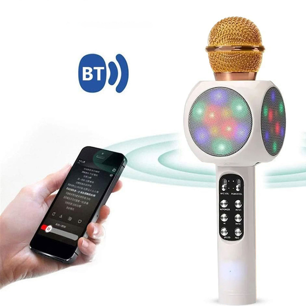ลำโพงไมค์โครโฟน ลำโพงคาราโอเกะ รุ่น OB-02 ลำโพงบลูทูธ 2in1 ร้องเพลงได้สะดวกทุกที่