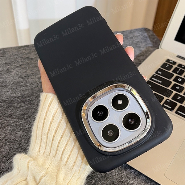 สำหรับเคส Redmi Note 14 13 5G เคส Redmi Note 14 13 Pro 5G เคส Redmi Note 14 13 Pro Plus เคสซิลิโคนสีทึบ เคสโทรศัพท์ดูดซับแรงกระแทก กรอบกระจกชุบไฟฟ้า ราคา ถูกที่สุด ดีลบีเคเค แกลเลอรีภาพที่ 4