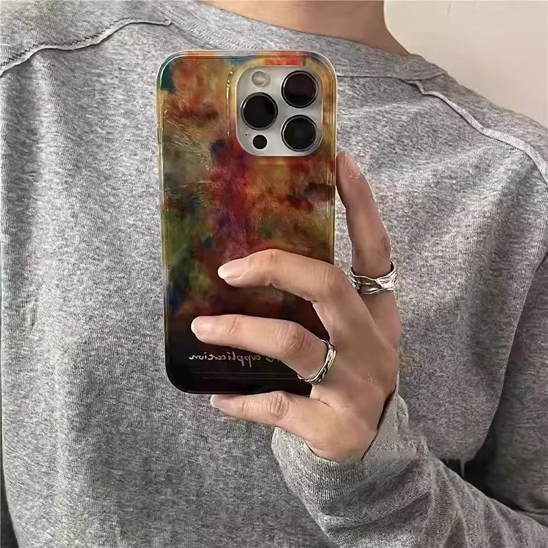 เคสโทรศัพท์สําหรับiPhone 11 12 13 14 15 16 17 Pro Max 16E X XS XR 7 8 Plus SE VortexรูปแบบGradientไวน์แดงซิลิโคน ราคา ถูกที่สุด ดีลบีเคเค แกลเลอรีภาพที่ 3