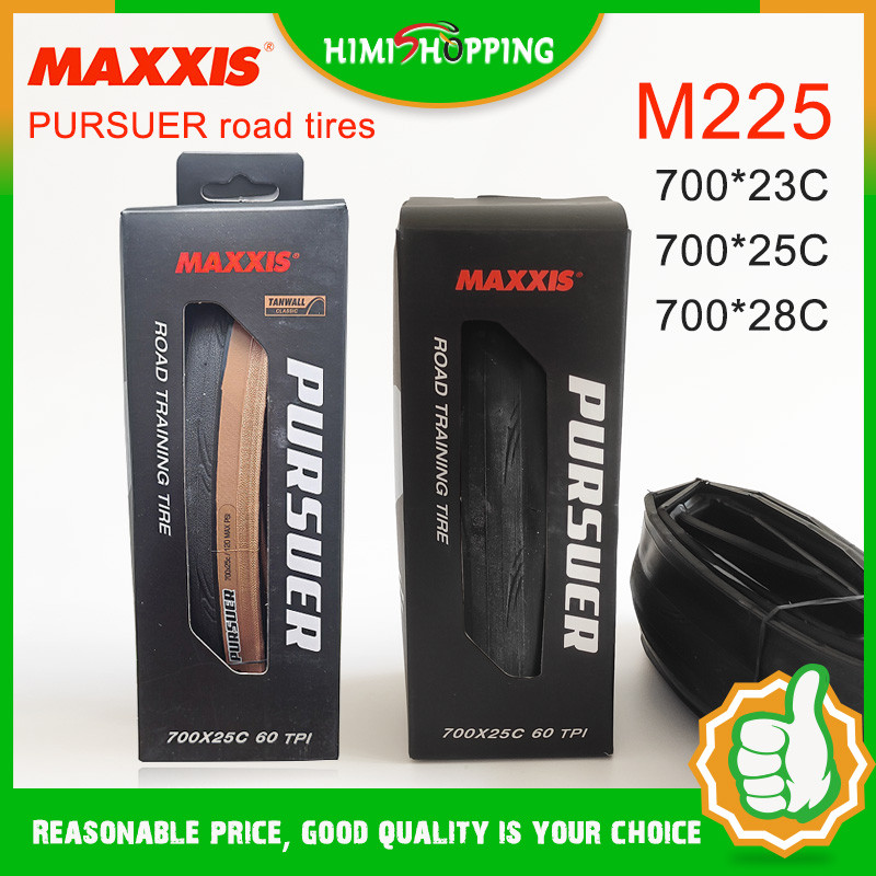 [มีจําหน่าย] 1pc MAXXIS ยาง 700C M225 PURSUER Tires ยางจักรยานเสือหมอบ 700x23C / 25C / 28C 700*32C ระดับกีฬายางจักรยานพับได้ EPS อุปกรณ์ปั่นจักรยาน