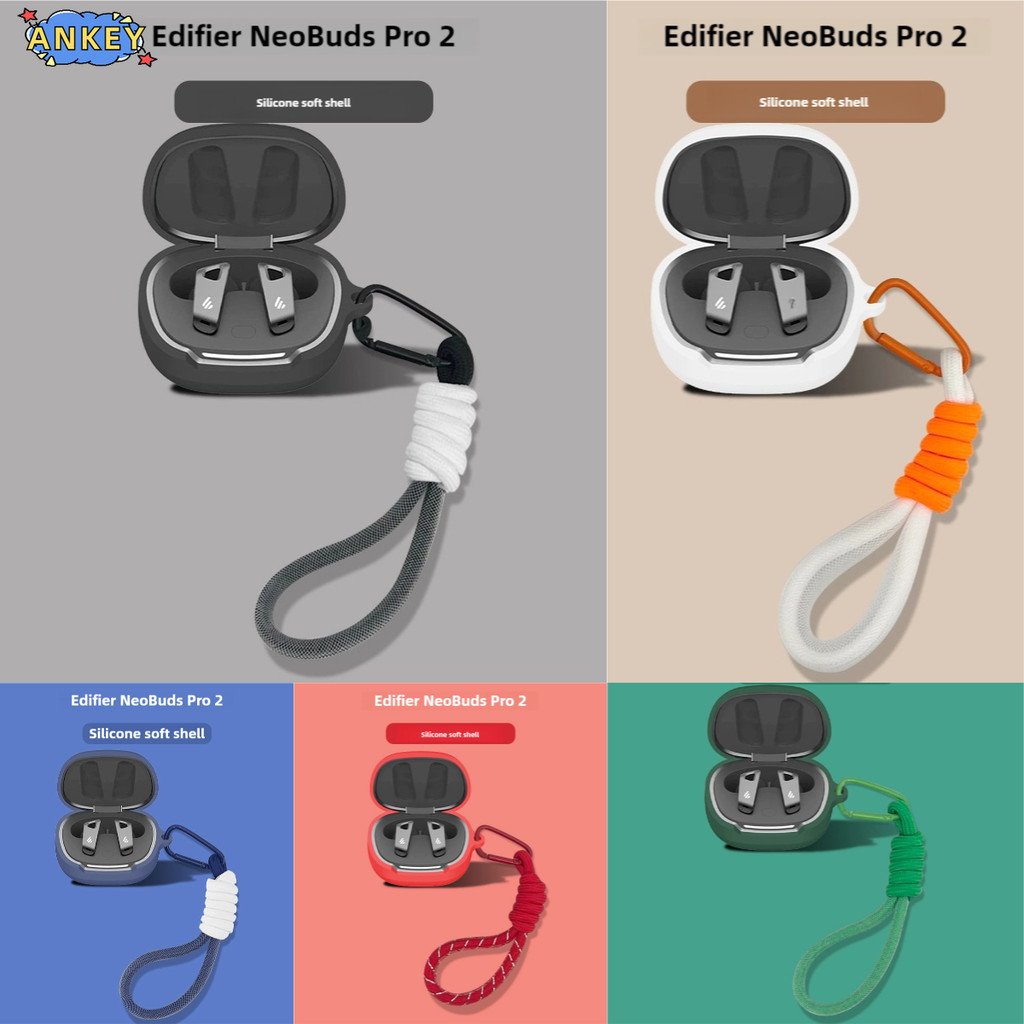 Case for Edifier NeoBuds Pro 2 Protective Nylon Lanyard Soft Cover Edifier NeoBuds Plus Headphone Sh