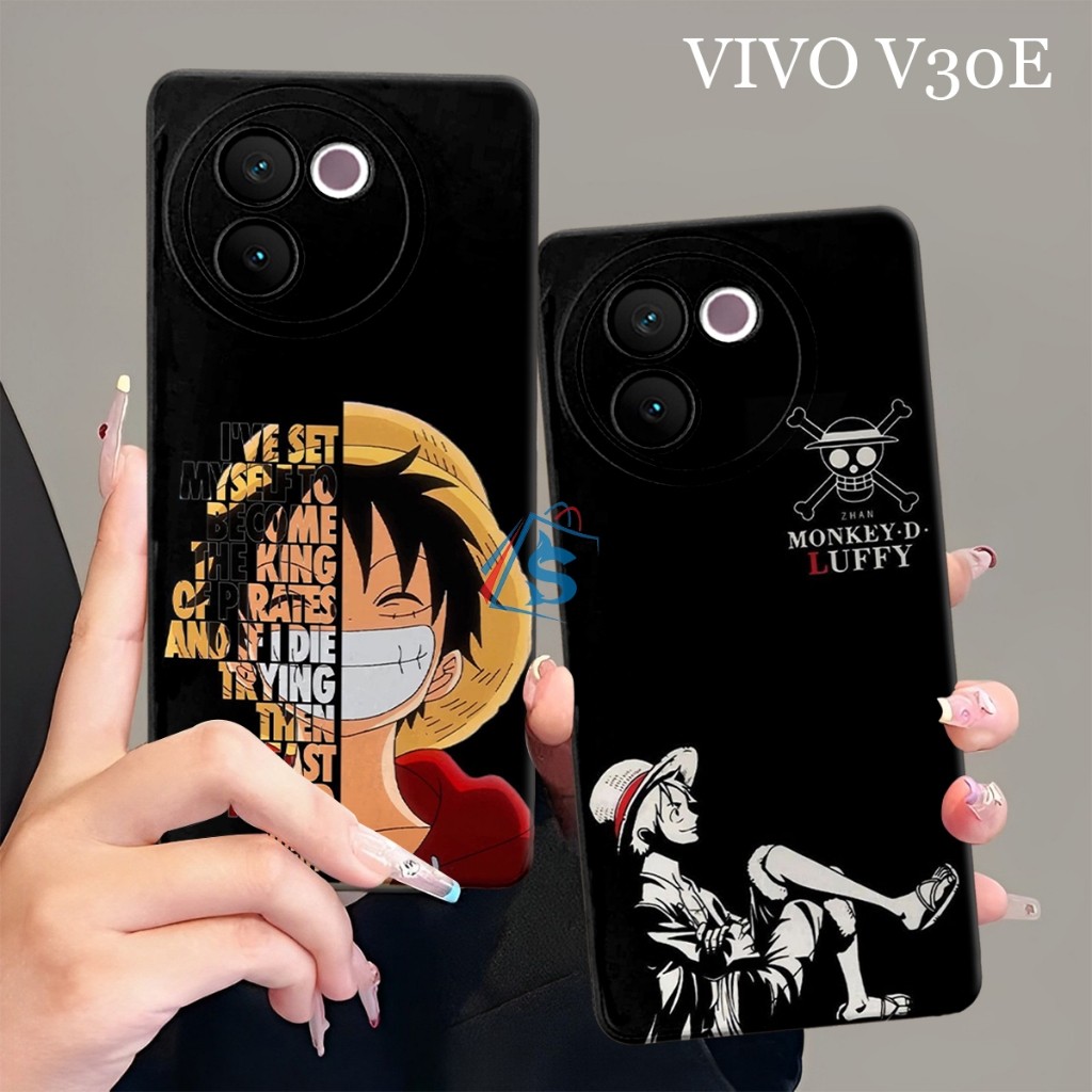 HP [SHARK CASE] Softcase VIVO V30E 5G 2024 ใหม่ล่าสุด One Piece Anime Motif - เคส Vivo V30E - เคส Vi