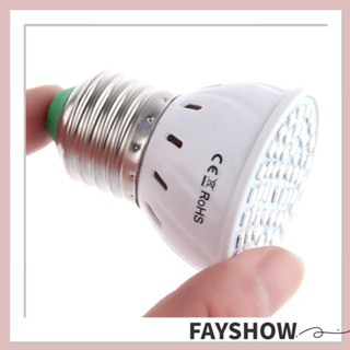 Fay หลอดไฟสเปกตรัม LED 60 ดวง E27 12W สําหรับปลูกพืช