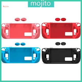 Mojito ฝาครอบจอยสติ๊ก แบบนิ่ม น้ําหนักเบา สําหรับ Steam Deck Game Console Shell with 2 Joystick Cap