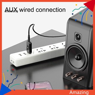 [AM] อะแดปเตอร์รับสัญญาณเสียงบลูทูธไร้สาย 53 โหมด USB AUX 2 in 1 สําหรับรถยนต์