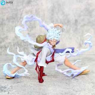 Isita ฟิกเกอร์ PVC รูปปั้นอนิเมะ ลูฟี่ 5th Sun God Luffy 16 ซม. Nika Luffy Gear 5th