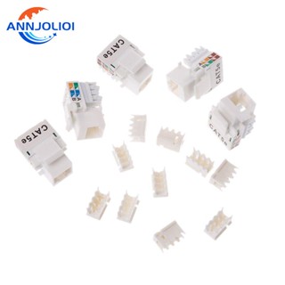 Ann RJ45 โมดูลเชื่อมต่อสายเคเบิลอีเธอร์เน็ต RJ-45 สําหรับสํานักงาน