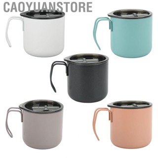 Caoyuanstore 350ml Stainless Steel Vacuum Insulation 2-Layer Coffee Cup Camping  Mug FG