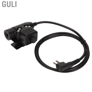 Guli U94 PTT System Adapter 2 Pin M Head Dual Plug Push To Talk Headset