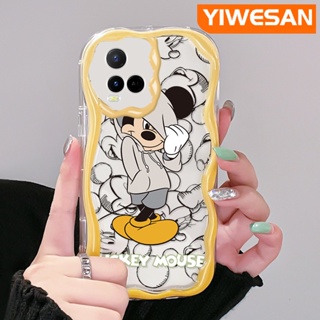 เคสโทรศัพท์ซิลิโคนใส ลายการ์ตูนมิกกี้เมาส์ กันกระแทก สําหรับ VIVO Y21 2021 Y21G Y33s Y21s Y21e Y21a Y21t T1x 4G