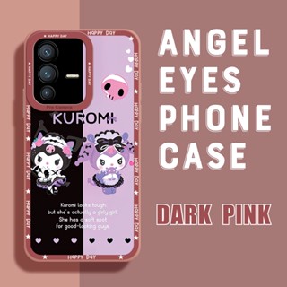 เคสโทรศัพท์มือถือ ยางนิ่ม ป้องกันเลนส์กล้อง กันกระแทก ลาย Two Kuromi สําหรับ Vivo Y32 Y33s Y33t Y3s Y50 Y51a Y52 Y55