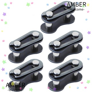 Amber อุปกรณ์เชื่อมต่อโซ่จักรยาน เหล็ก 20.9 มม.*10.2 มม. 5 ชิ้น