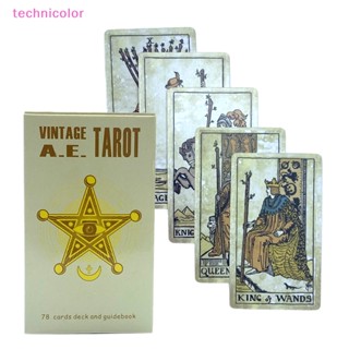 [technicolor] วินเทจ A.E. ไพ่ทาโรต์ พร็อพเกม Fate Divination Deck Family Party Board Game Fortune Telling Game พร้อมคู่มือ สําหรับผู้เริ่มต้น พร้อมส่ง