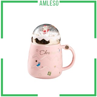 [Amleso] แก้วกาแฟเซรามิค 401-500 มล. อุปกรณ์เสริม สําหรับตกแต่งบ้าน