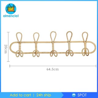 [Almencla1] ชั้นวางของหวายสานด้วยมือ สําหรับห้องนอน ห้องนั่งเล่น ฟาร์มเฮาส์