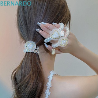 Bernardo ยางมัดผมเรซิ่น รูปดอกไม้ หัวใจ สไตล์เกาหลี สําหรับผู้หญิง