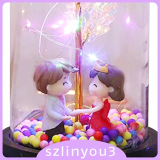 [Szlinyou3] โดมดอกไม้ แฮนด์เมด พร้อมไฟ Led สําหรับตกแต่งปาร์ตี้ วันขอบคุณพระเจ้า