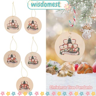 WISDOMEST จี้ต้นคริสต์มาส แบบไม้ สําหรับแขวนตกแต่งบ้าน