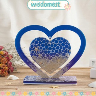 Wisdomest แม่พิมพ์ซิลิโคนเรซิ่นอีพ็อกซี่ รูปหัวใจ แฮนด์เมด DIY สําหรับทํากรอบรูป ตกแต่งโต๊ะ ของขวัญ 2023