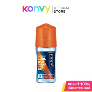 TROS Cool Sport Deo Roll On 45ml ทรอส คูล สปอร์ต ดีโอ โรลออน สูตรเย็นสดชื่น.