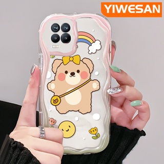 เคสโทรศัพท์มือถือ ซิลิโคนนิ่ม ใส กันกระแทก ลายการ์ตูนหมีน่ารัก สร้างสรรค์ สําหรับ Realme 8 5G 8s 5G Q3i V13 5G Narzo 30 Q3