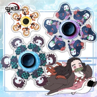 Fuzou ของเล่นคลาสสิค Kamado Tanjirou Bearing Mute Hand Spinner Spinning Top Luffy Running Fidget