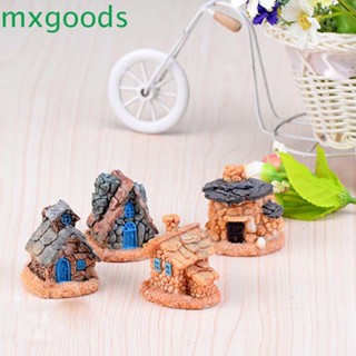 Mxgoods ฟิกเกอร์เรซิ่น รูปบ้านกระท่อม สําหรับตกแต่งบ้าน DIY