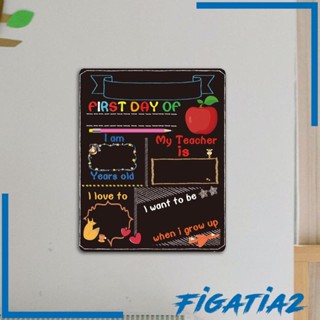 [Figatia2] ป้ายชอล์กสองด้าน ลายวันแรก สําหรับตกแต่งบ้าน โรงเรียนอนุบาล 1 ชิ้น