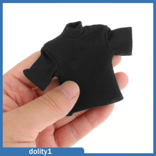 [Dolity1] เสื้อยืดแขนสั้น ทรงหลวม สเกล 1/12 แฮนด์เมด สําหรับตุ๊กตา ฟิกเกอร์ทหาร 6 นิ้ว