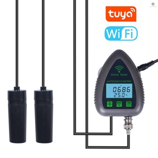 Tuya WiFi 5in1 เครื่องทดสอบคุณภาพน้ํา ทดสอบค่า PH ความเค็ม S.G อเนกประสงค์ สําหรับตู้ปลา น้ําดื่ม