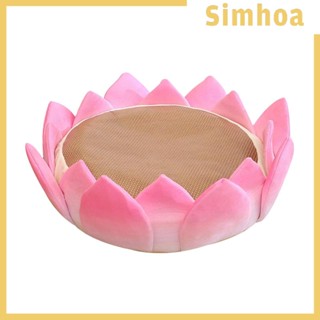 [SIMHOA] เบาะรองนั่ง แบบนิ่ม ทรงกลม ลายดอกบัว สําหรับตกแต่งบ้าน ห้องนอน โยคะ