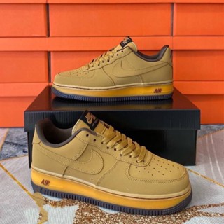 รองเท้าผ้าใบ Air Force 1 low retro SP wheat mocha พร้อมกล่องใบเสร็จ สําหรับผู้ชาย