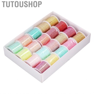 Tutoushop 20 Pcs 9 Strands Waxed Thread Woven Rope Special Sewing Gift Set