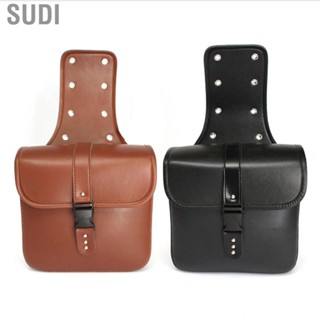 Sudi 1 Pair Motorcycle Side Pouch PU Leather  Saddlebag Car Modification Hanging Bags