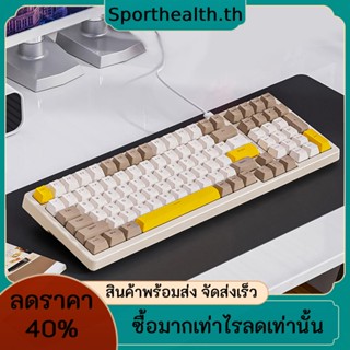 K3 MAX คีย์บอร์ดเกมมิ่ง ไฟแบ็คไลท์ RGB พอร์ต USB 19 เอฟเฟคไฟ 100 ปุ่ม สําหรับ PC เดสก์ท็อป